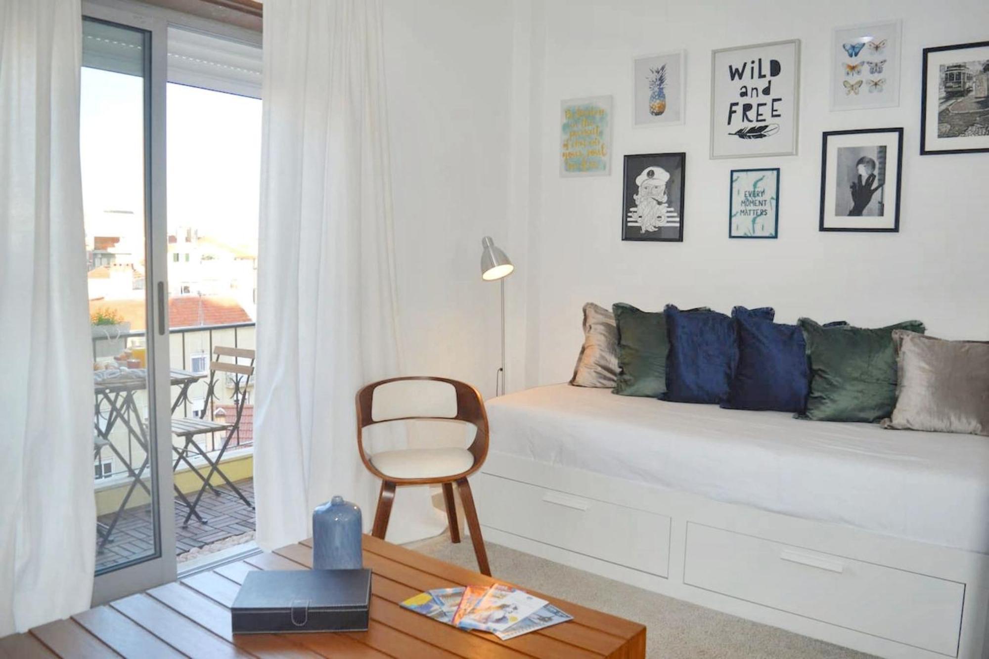 Comfortable Apartment With Balcony And Sea View In Lisbon 50 M² 외부 사진